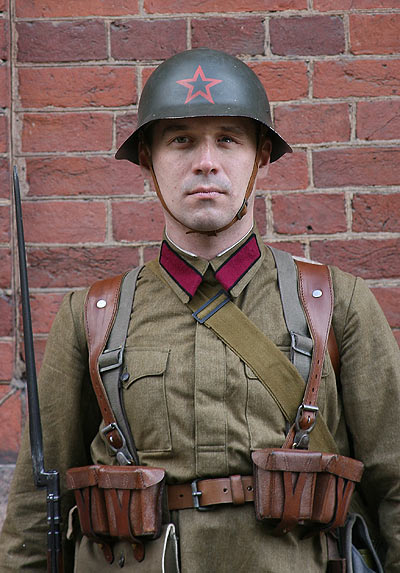 Foto dell'uniforme militare dell'Armata Rossa sovietica