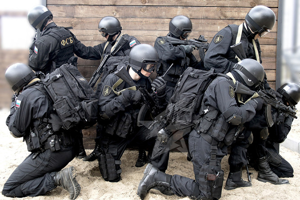 FSB agentuuride sõjaväelaste sõjaväevormil