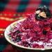 Salad with beets, cheese and prunes